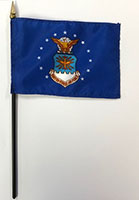 4 Inch (in) Height x 6 Inch (in) Length Air Force Nylon Desktop Flag 4 Inch (in) Height x 6 Inch (in) Length Air Force Nylon Desktop Flag