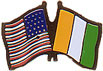 Ivory Coast/United States of America (USA) Friendship Pin Ivory Coast/United States of America (USA) Friendship Pin