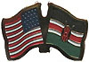 Kenya/United States of America (USA) Friendship Pin Kenya/United States of America (USA) Friendship Pin