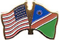Namibia/United States of America (USA) Friendship Pin