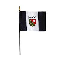 4 Inch (in) Height x 6 Inch (in) Length Northwest Terr. Nylon Desktop Flag 4 Inch (in) Height x 6 Inch (in) Length Northwest Terr. Nylon Desktop Flag