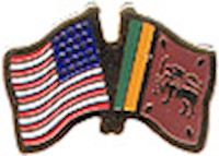 Sri Lanka/United States of America (USA) Friendship Pin Sri Lanka/United States of America (USA) Friendship Pin