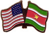 Suriname/United States of America (USA) Friendship Pin Suriname/United States of America (USA) Friendship Pin