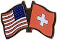 Switzerland/United States of America (USA) Friendship Pin Switzerland/United States of America (USA) Friendship Pin