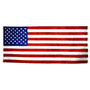 5 Feet (ft) Height x 9-1/2 Feet (ft) Length United States (U.S.) (Internment) Outdoor Nylon Flag