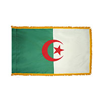 Algeria Indoor Nylon Flag with Fringe Algeria Indoor Nylon Flag with Fringe